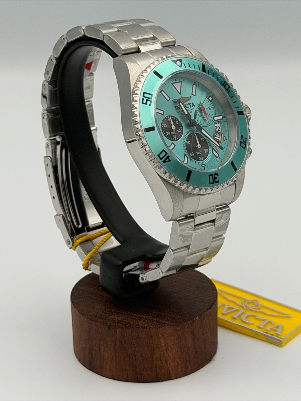 Invicta Pro Diver Vultus 51123 Tiffany Blue Chronograph Watch 44mm NWT - Picture 3 of 6
